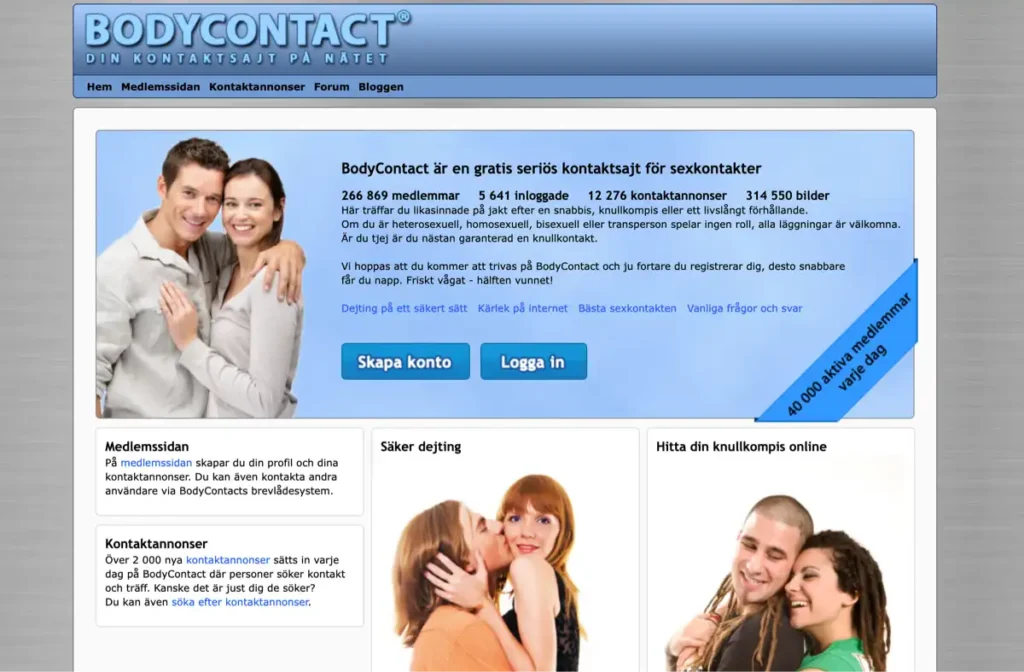Bodycontact datingsida
