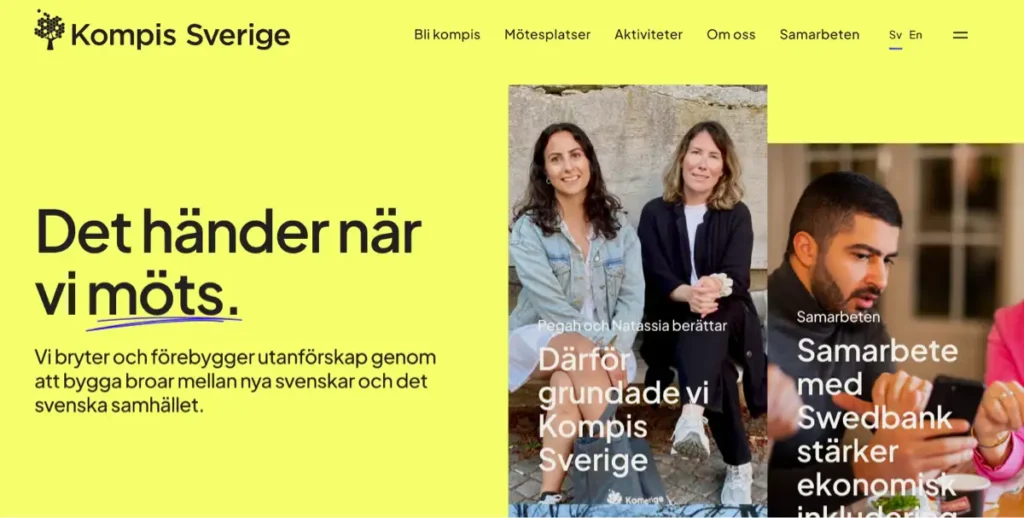 Kompis Sverige hitta vänner app