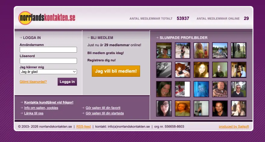 Norrlandskontakten datingsida